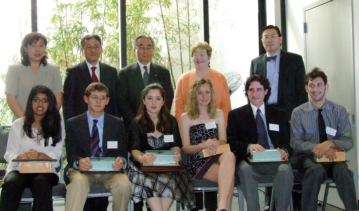 Photo of the winners of the first essay competition