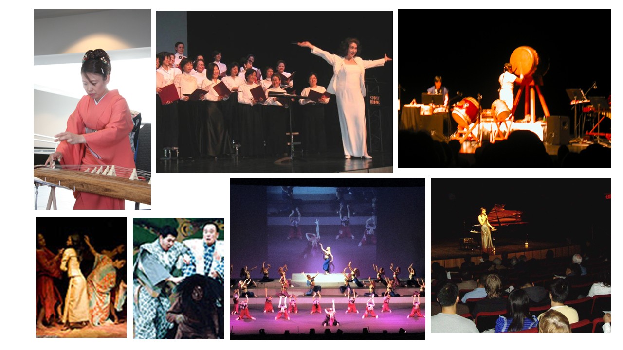 photos of performances organized by the Japan Center