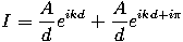 Equation for two wavefronts out of
phase