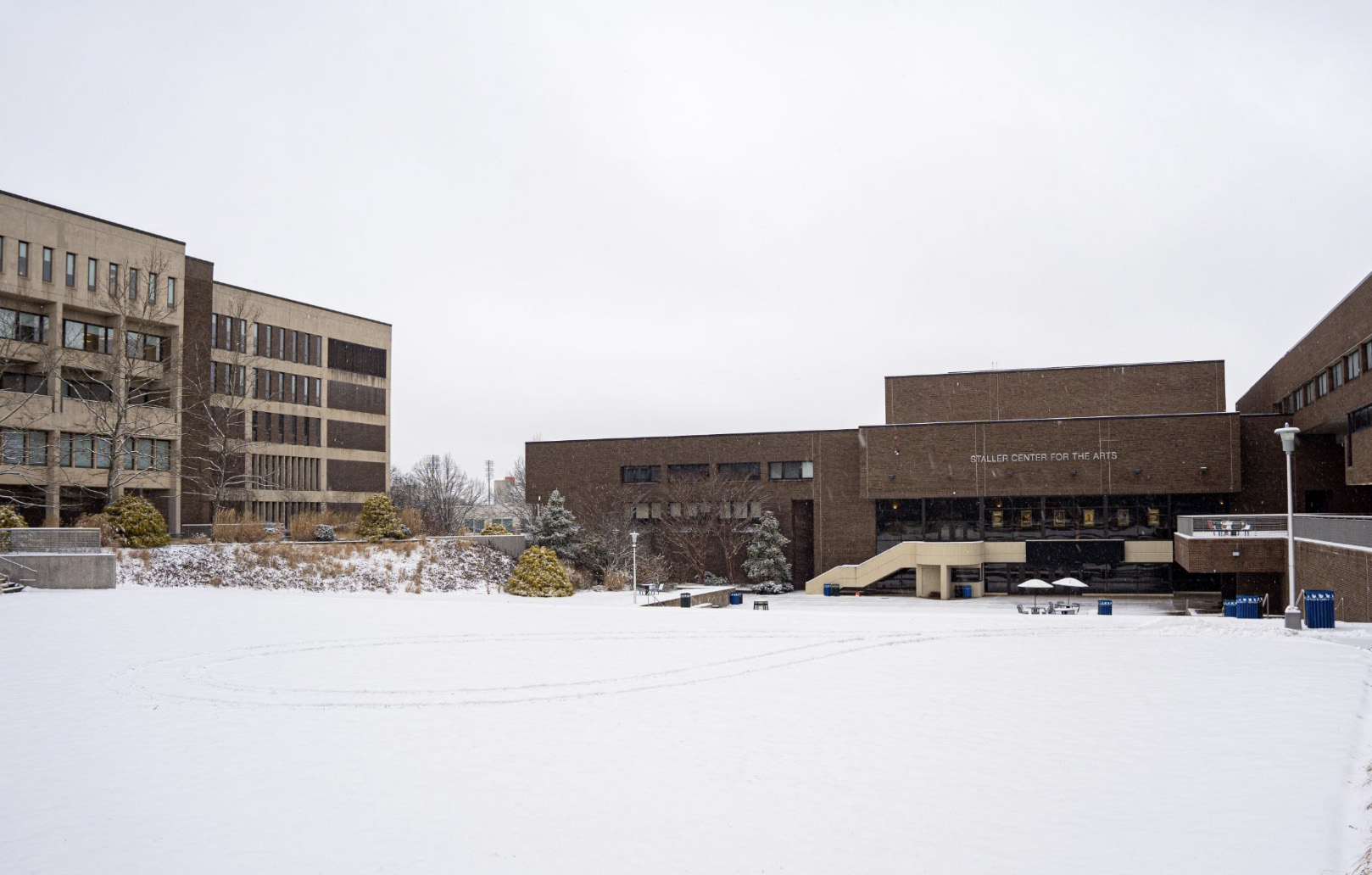 snow on staller steps
