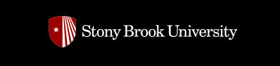 SBU color logo on black background