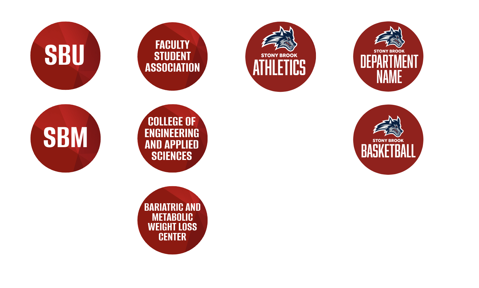 Social Avatars Circles with prisms