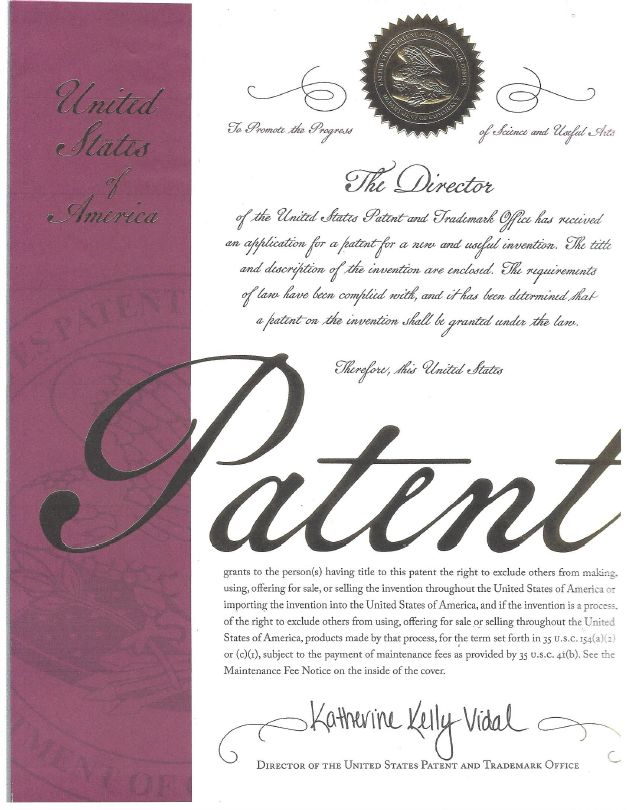 Patent Certificate