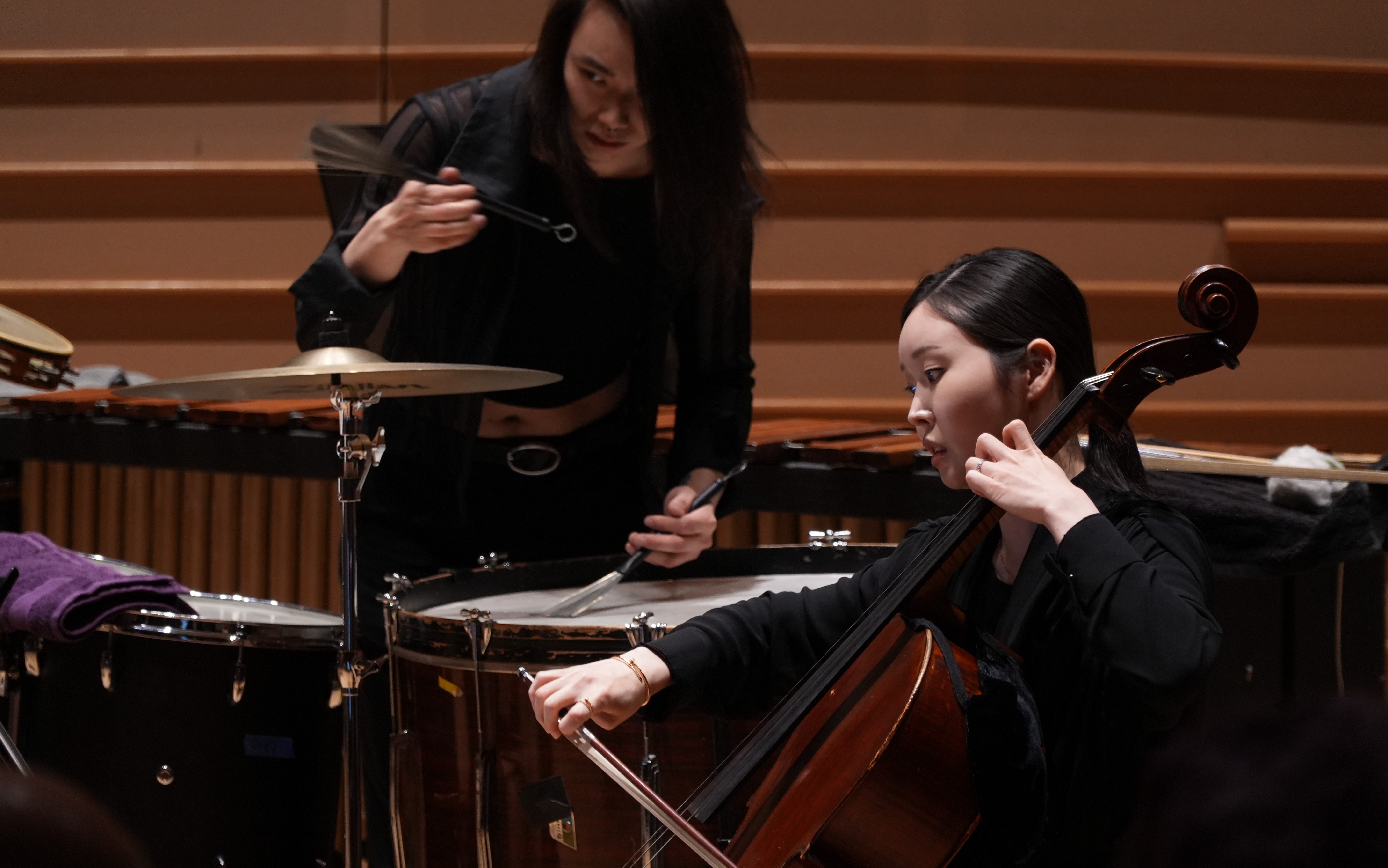percussion cello duo