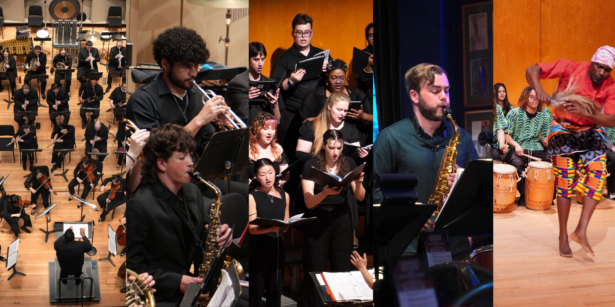 all of our ensembles collage