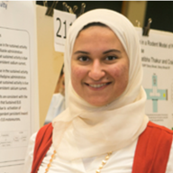 Safa Abdelhakim at a poster session