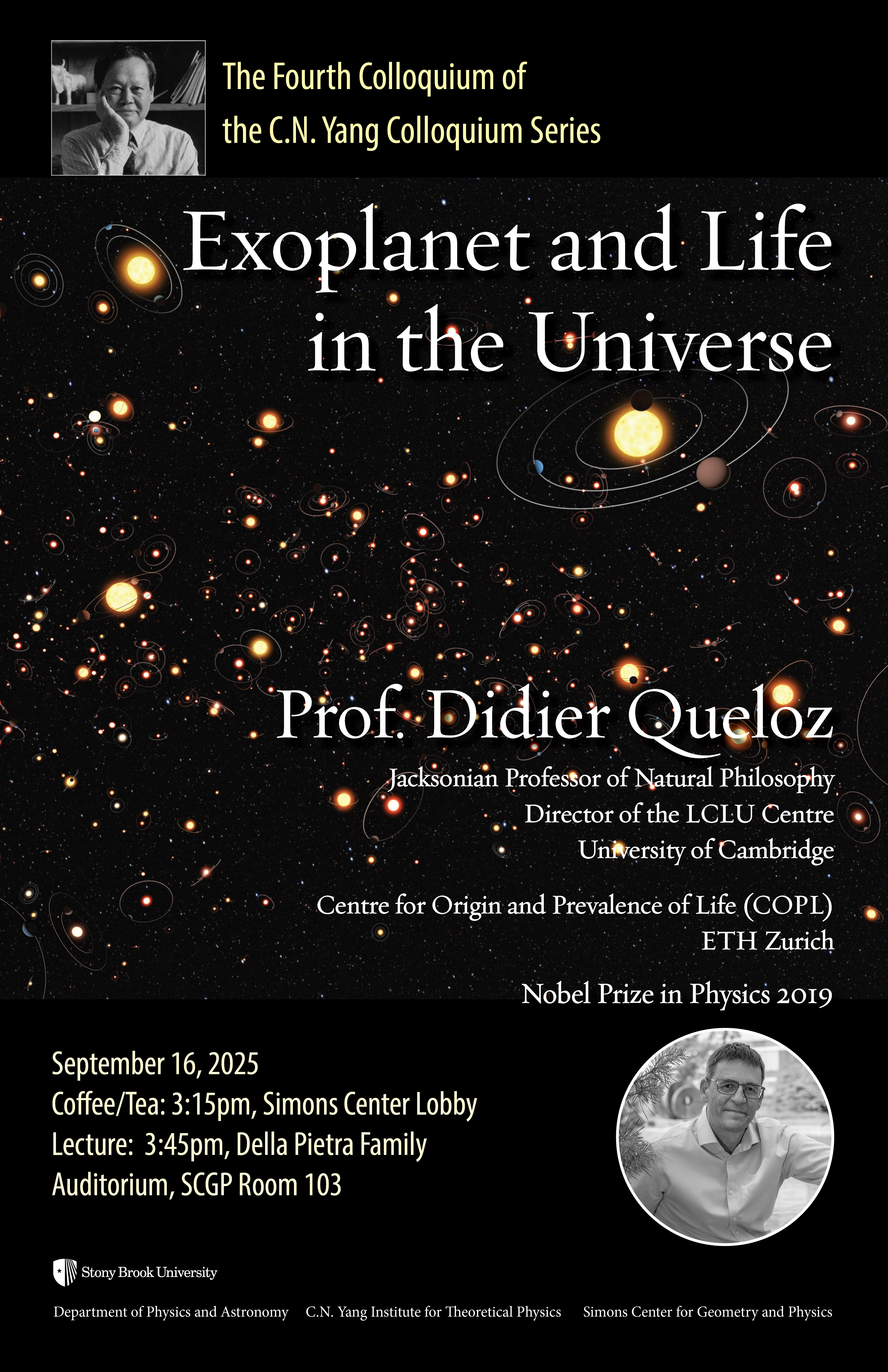 Prof. Queloz Colloquium Poster