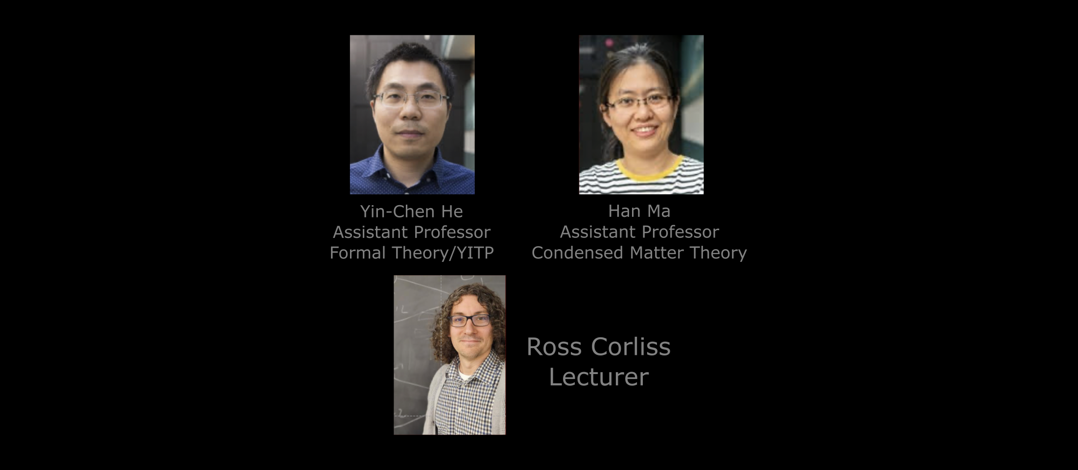 New Faculty Photos
