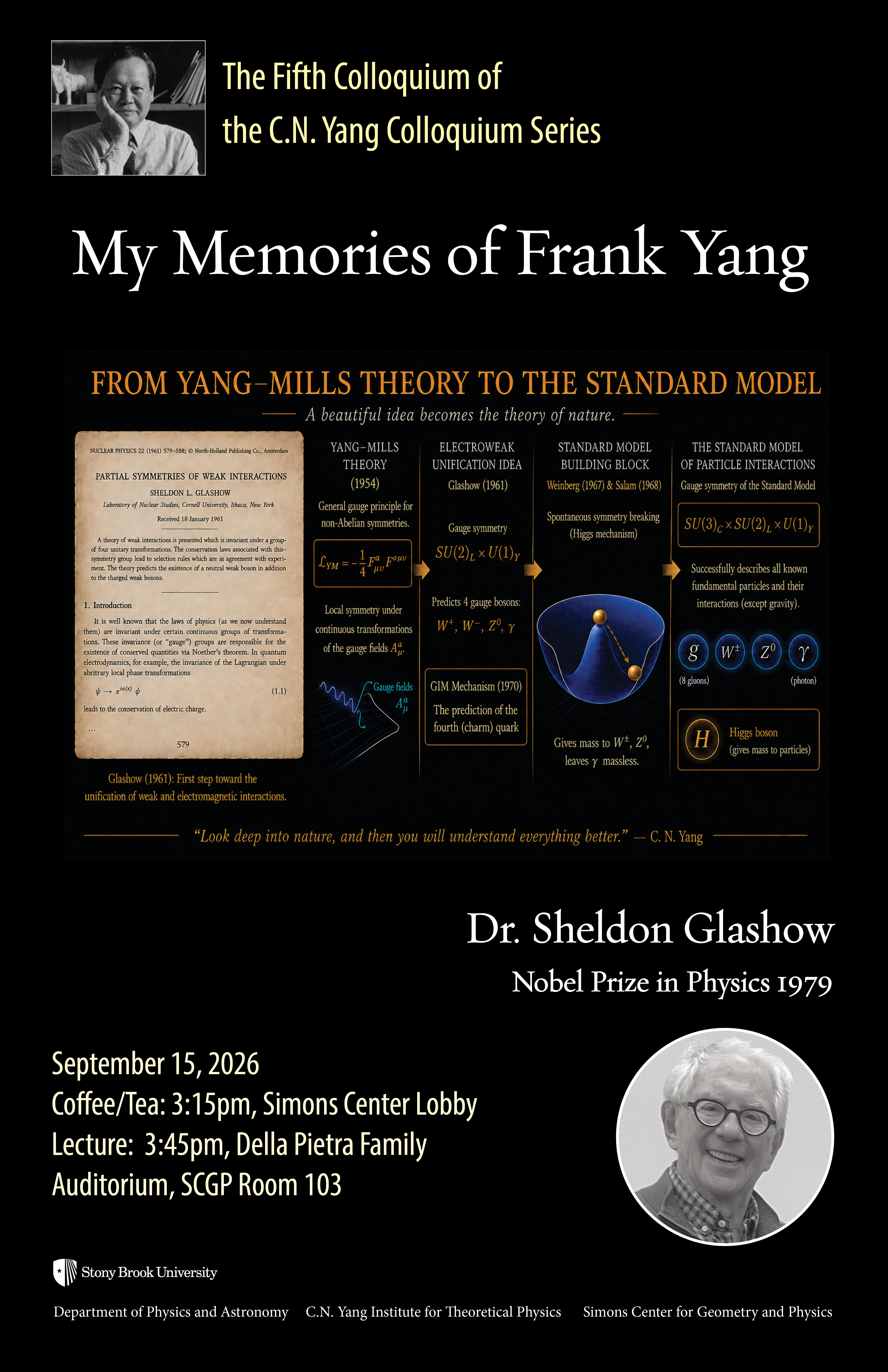 Poster for the 5th C.N. Yang Colloquium