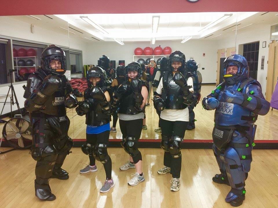 students and CRT team doing the RAD pose