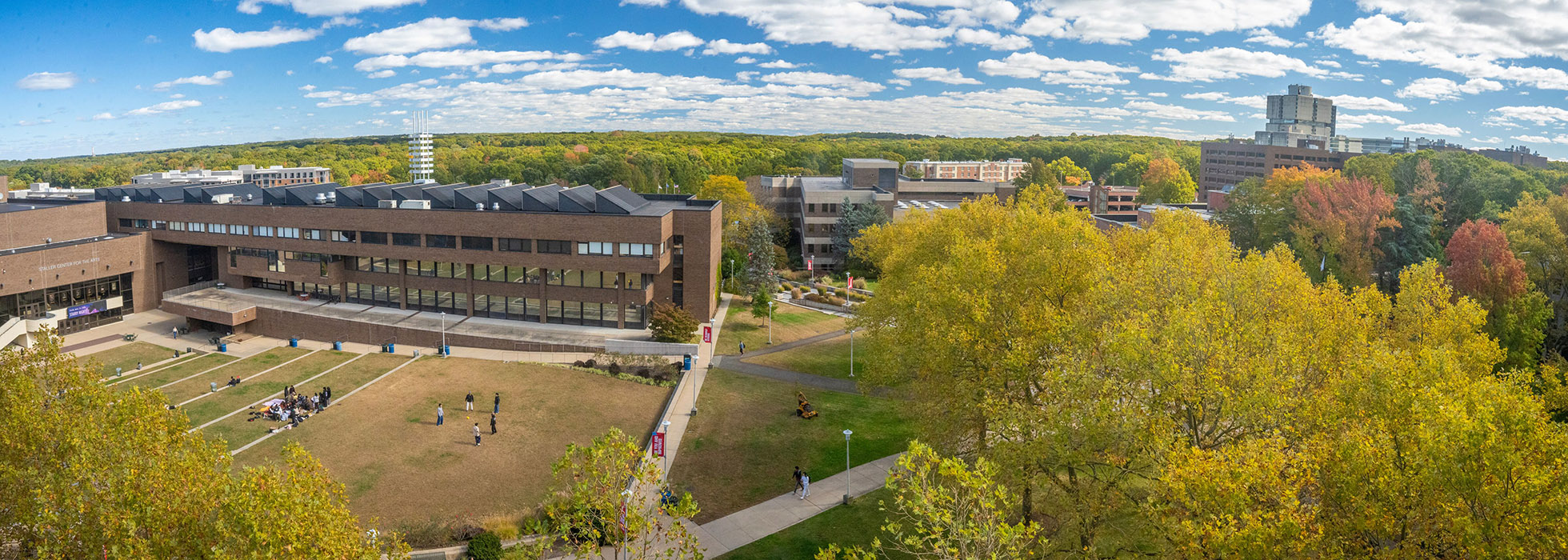 panoramic view of SBU campus