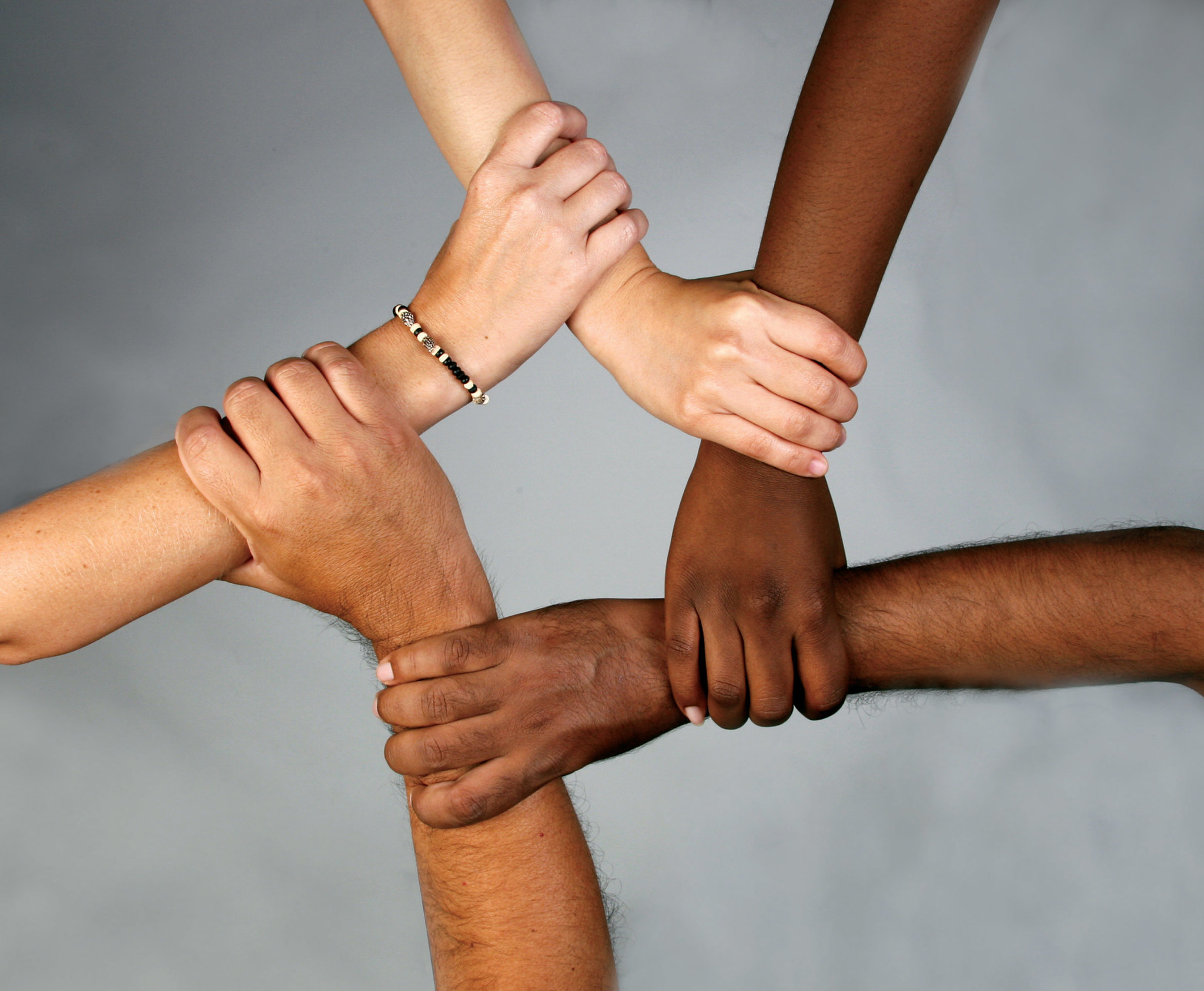 Multiple hands locking of different races