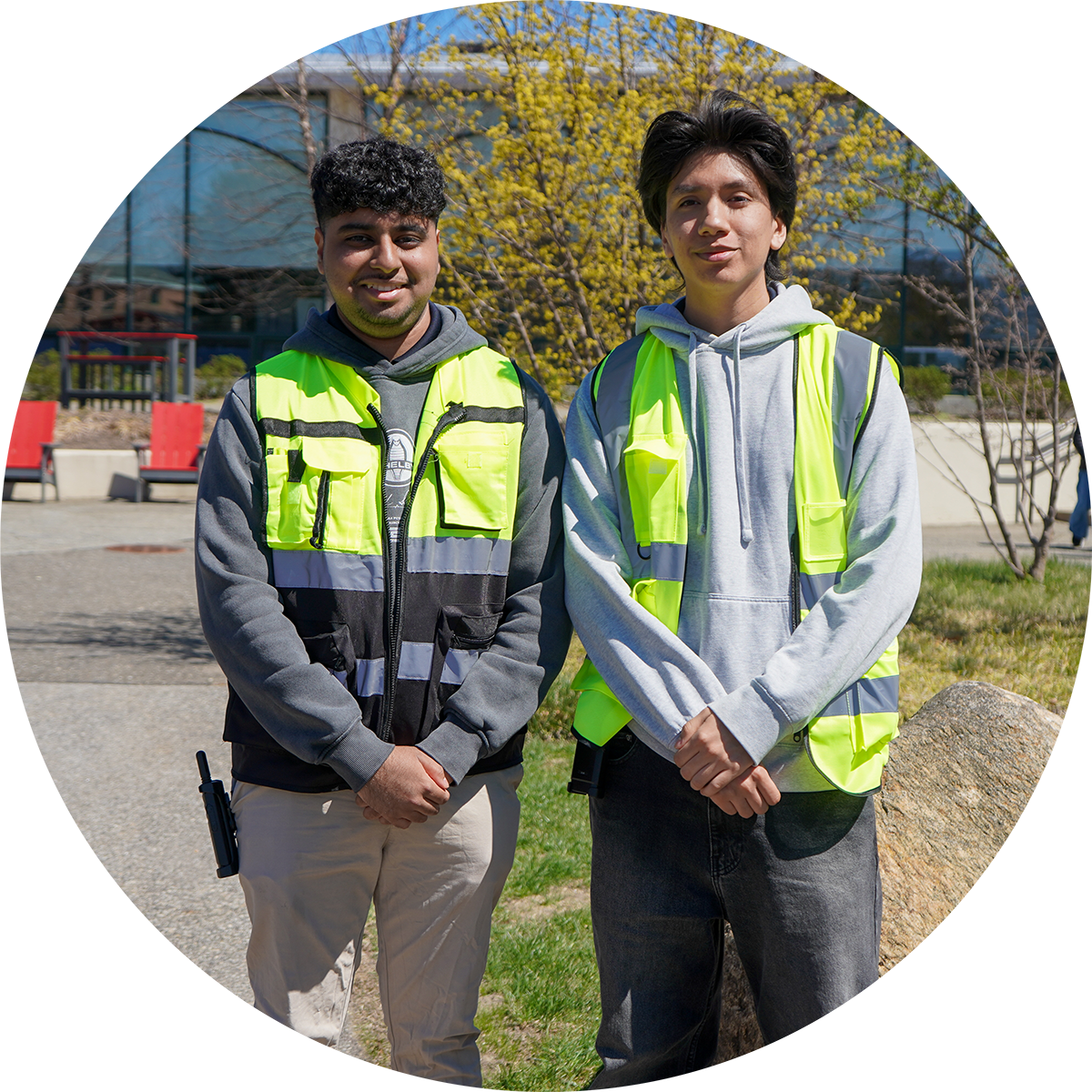 RSP workers wearing neon safety vests.