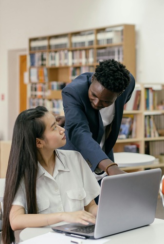 professor and student