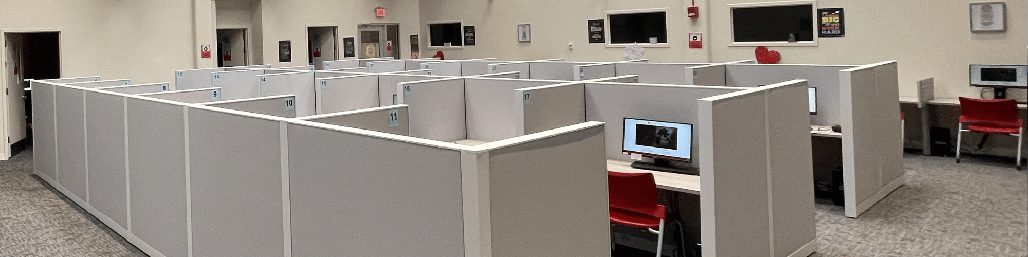 Testing Center workstations at Union