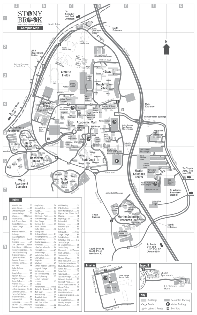 Stony Brook University Campus Map