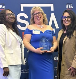 Ree and Gifty with client at SBA Award Ceremony