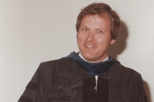 Frank Roethel at his graduation
