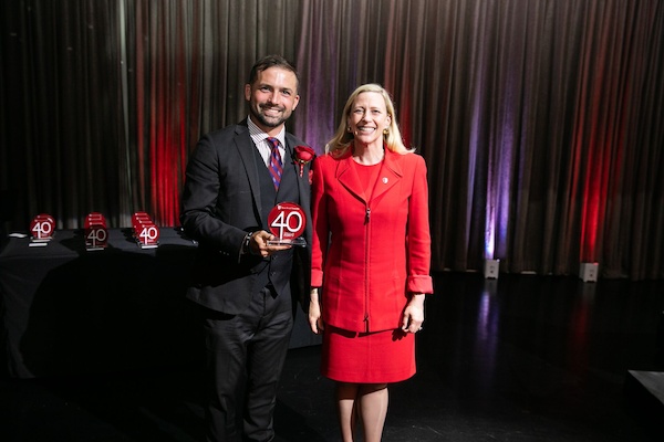 Geoff Bansen at the 40 Under 40 event