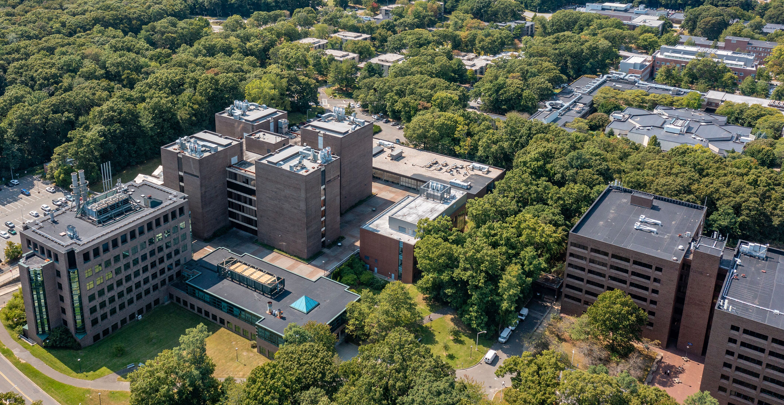 Aerial shot of the Life Sciences Building