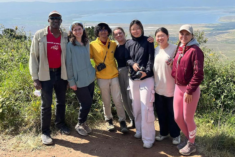 study abroad students in Tanzania