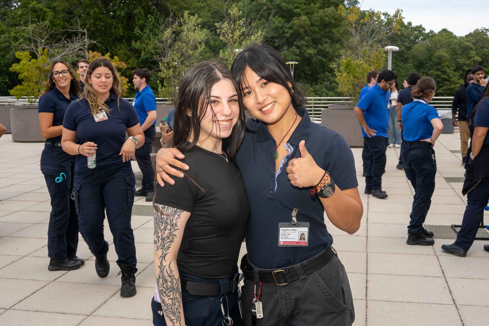 tWO FEMALE STUDENTS IN SCRUB