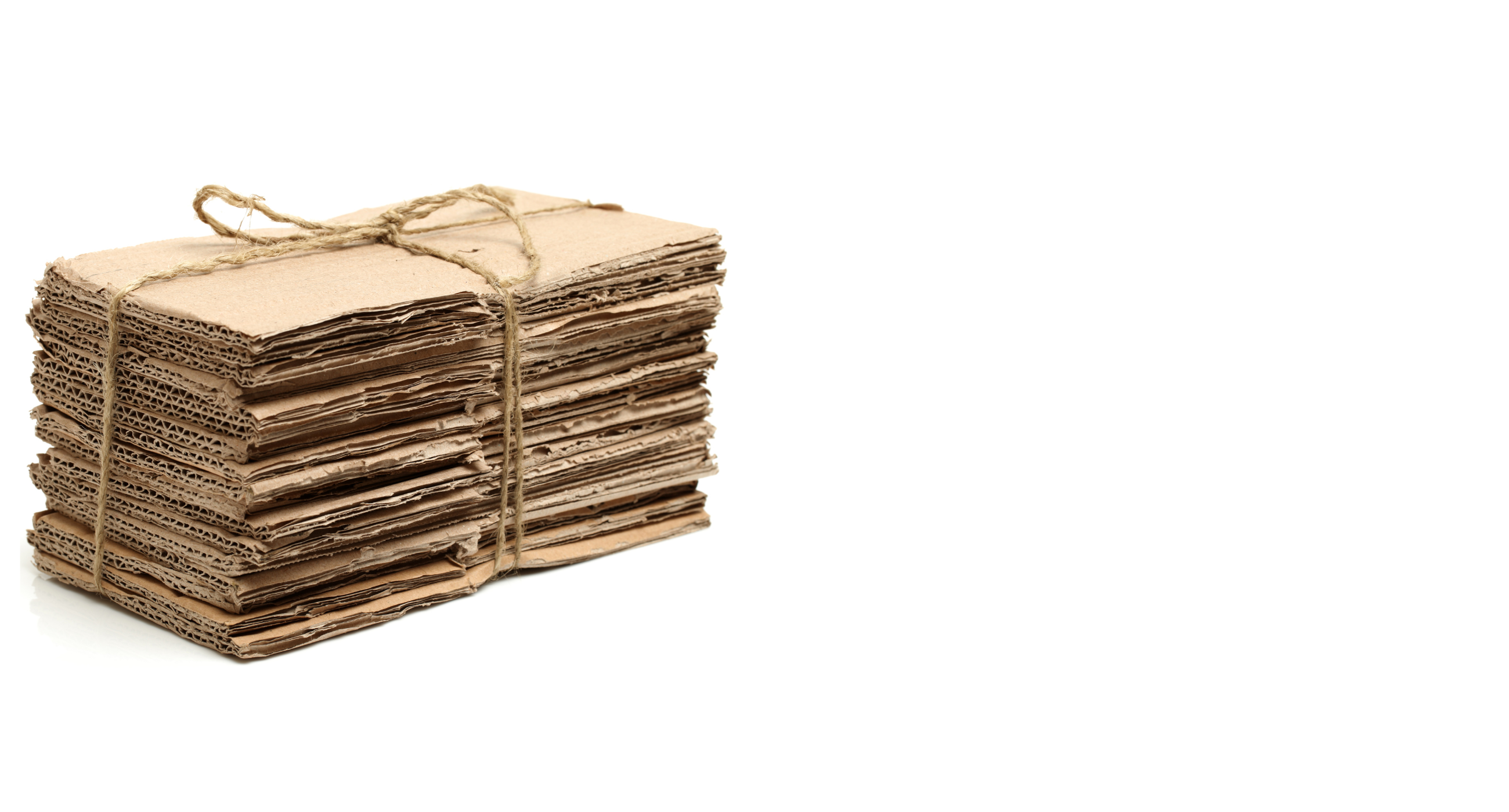 stack of flattened cardboard boxes
