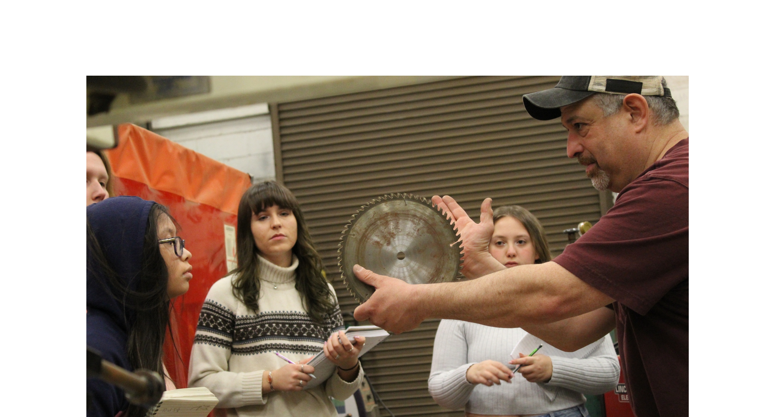 Various theatre related photos like working in the shop, staged readings and the makeup room