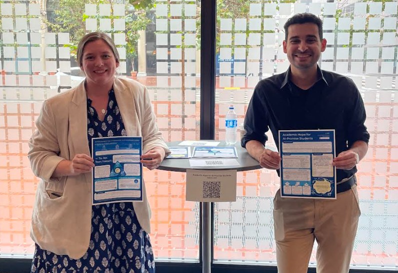 Michelle Setnikar and Billy Martin shared their work on the applications of Hope Theory as a framework to build academic hope among at-promise students.